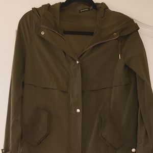 Stradivarius olive green utility jacket small